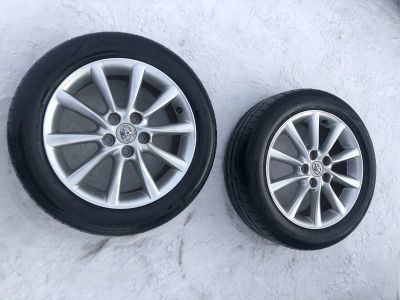 Лот: 17180360. Фото: 1. Колеса Toyota r17 2шт. Шины на дисках