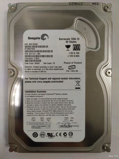 Лот: 17238371. Фото: 1. Жесткий диск HDD 3.5" Seagate... Жёсткие диски (HDD)
