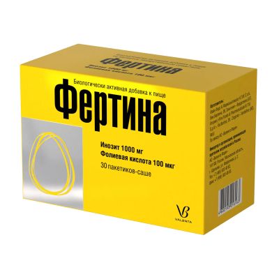 Лот: 23984227. Фото: 1. Фертина Инозит 1000мг фоливая... Спортивное питание, витамины