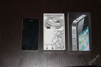 Лот: 1581263. Фото: 1. iphone 4g 32gb черный. Смартфоны