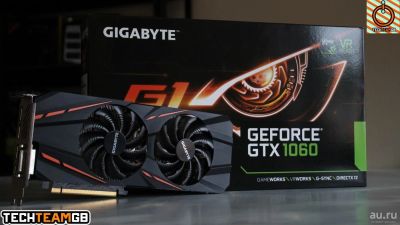 Лот: 10002851. Фото: 1. видеокарта gtx 1060 6 gb gigabyte... Видеокарты