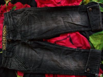 Лот: 8524880. Фото: 1. Бриджи джинсовые черные джинсы... Брюки, шорты