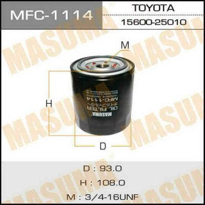 Лот: 14321582. Фото: 1. Masuma MFC-1114 Фильтр масляный... Расходные материалы