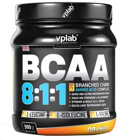 Лот: 5161075. Фото: 1. BCAA 8:1:1 от VP Lab 300грамм... Спортивное питание, витамины