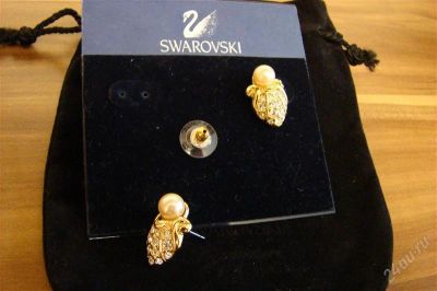 Лот: 760976. Фото: 1. бижутерия swarowski 9. Серьги, каффы