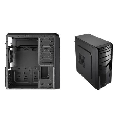 Лот: 8630742. Фото: 1. Корпус ATX 600w AeroCool V2X черный... Корпуса, блоки питания