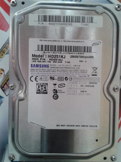Лот: 3813675. Фото: 1. Samsung HD251KJ. Жёсткие диски (HDD)