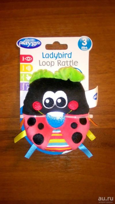 Лот: 8722072. Фото: 1. Погремушка Playgro Божья коровка. Для младенцев