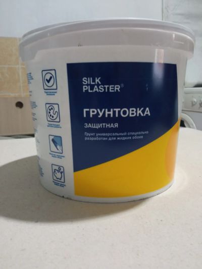 Лот: 25899936. Фото: 1. Защитная грунтовка для жидких... Обои, панели, ДВП, ДСП, МДФ