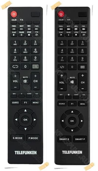 Лот: 15904962. Фото: 1. Пульт TELEFUNKEN TF-LED32S4, TF-LED32S34... Пульты ДУ