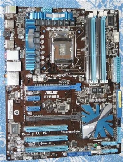 Лот: 977602. Фото: 1. Asus P7P55D + Core i5 760 + 2... Материнские платы