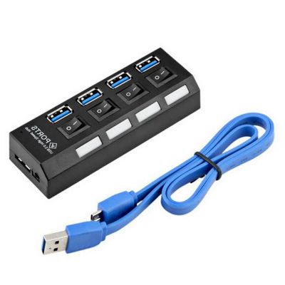 Лот: 11938922. Фото: 1. USB 3.0 HUB на 4 порта с возможностью... USB хабы