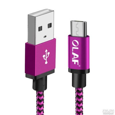 Лот: 12997328. Фото: 1. USB Type-C 3m Кабель OLAF нейлон... Дата-кабели, переходники
