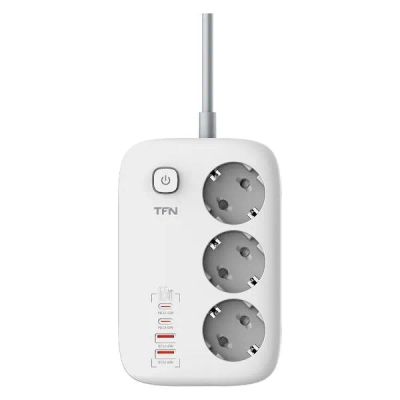 Лот: 24539915. Фото: 1. Сетевой фильтр TFN Power 1 (TFN-POWER1WH... Удлинители, тройники, сетевые фильтры