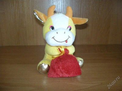 Лот: 894778. Фото: 1. мягкая игрушка "корова". Мягкие