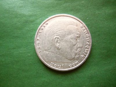 Лот: 24892637. Фото: 1. Германия.Третий Рейх 5 марок 1938... Германия и Австрия