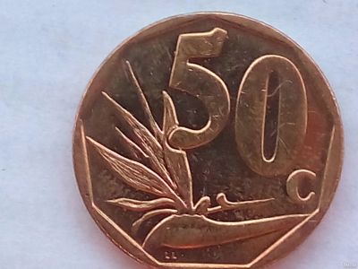 Лот: 16902904. Фото: 1. Монета ЮАР 50 центов 2001-2017. Африка