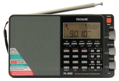 Лот: 3793530. Фото: 1. Tecsun PL-880 Black Matte Всеволновый... Тюнеры, радиоприёмники