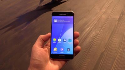 Лот: 6922593. Фото: 1. Samsung galaxy a3 2016 black. Смартфоны