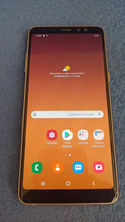 Лот: 19238253. Фото: 1. Смартфон Samsung A8+ 32Gb. Смартфоны