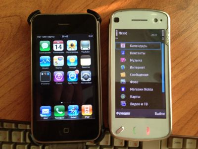Лот: 2977235. Фото: 1. Обмен на iphone 4. iphone 3g Black... Смартфоны