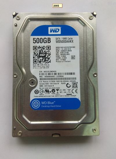 Лот: 15688094. Фото: 1. Жесткий диск WD WD5000AAKX-22ERMA0... Жёсткие диски (HDD)