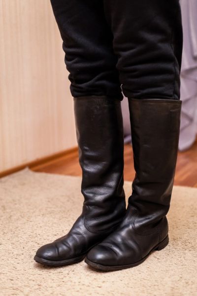 Лот: 17128945. Фото: 1. Хромовые сапоги 40. Обмундирование