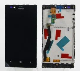 Лот: 9283295. Фото: 1. Дисплей Nokia 720 модуль Черный... Дисплеи, дисплейные модули, тачскрины