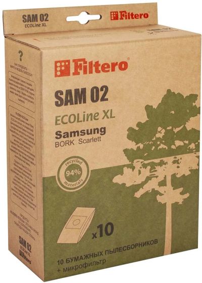 Лот: 17774987. Фото: 1. Пылесборник Filtero SAM 02 (10... Запчасти, комплектующие для пылесосов, утюгов