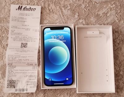Лот: 18605895. Фото: 1. iPhone 12 64 gb чёрный новый. Смартфоны
