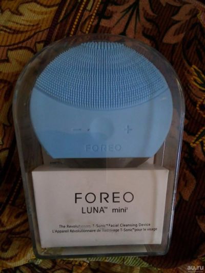 Лот: 13858708. Фото: 1. щеточка для лица голубая - Foreo... Уход за лицом 