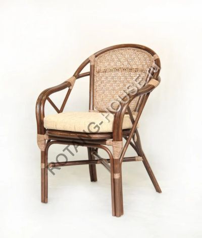 Лот: 8480830. Фото: 1. Кресло плетеное (стул) из натурального... Столы, стулья, обеденные группы