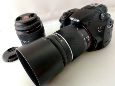 Лот: 18925346. Фото: 1. Зеркальный фотоаппарат Sony Alpha... Цифровые зеркальные