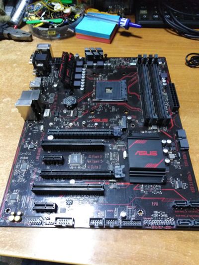 Лот: 20239319. Фото: 1. Материнская плата Asus prime b350-plus... Материнские платы