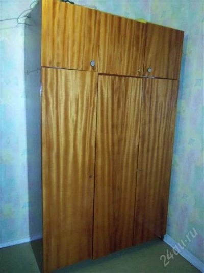 Лот: 2619549. Фото: 1. Советский крепкий шкаф для одежды... Прихожие, гардеробные