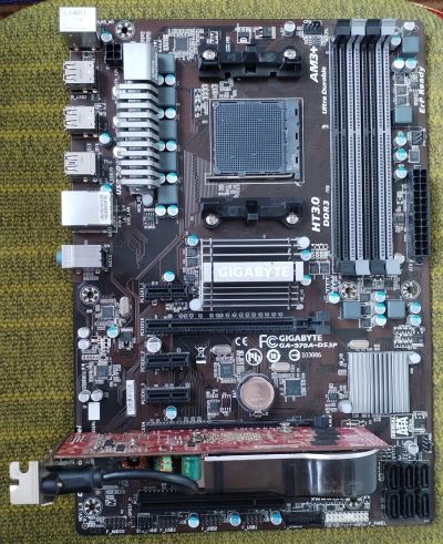Лот: 22824172. Фото: 1. Материнская плата Gigabyte ga-970a-ds3p... Материнские платы
