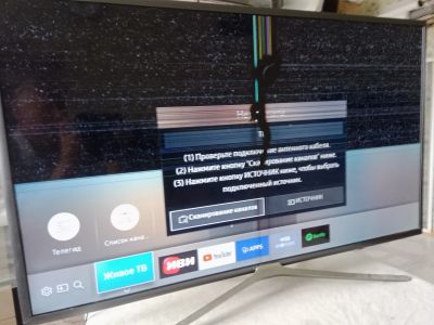 Лот: 25601366. Фото: 1. Samsung UE40K5500AU битый. Телевизоры