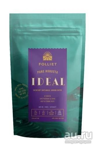 Лот: 8548405. Фото: 1. Вьетнамский кофе Folliet Pure... Чай, кофе, какао