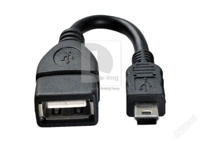 Лот: 1884647. Фото: 1. Mini USB Host OTG Кабель-адаптер. Дата-кабели, переходники