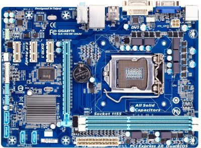 Лот: 18630755. Фото: 1. gigabyte ga-h61m-ds2v + E3-1280... Материнские платы