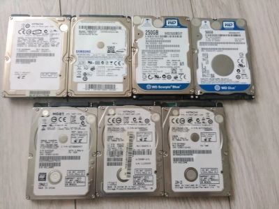 Лот: 11636860. Фото: 1. Семь неисправных ноутбучных HDD... Жёсткие диски (HDD)