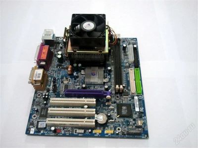 Лот: 2656335. Фото: 1. материнка с камнем GigaByte A-8SIMLH-P... Материнские платы
