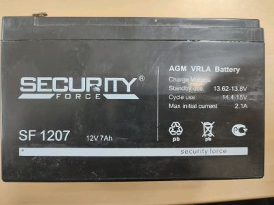 Лот: 16784827. Фото: 1. Аккумулятор Security 1207 12В... Аккумуляторы