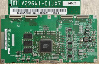 Лот: 4863192. Фото: 1. T-CON V296W1-C1,X7 тв.Эриссон. Печатные платы