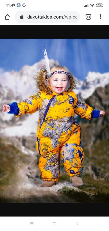 Лот: 16728100. Фото: 1. Комбинезон зимний 80 dakotta kids. Верхняя одежда