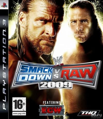 Лот: 10332199. Фото: 1. WWE Smackdown vs RAW 2009 PS3... Игры для консолей
