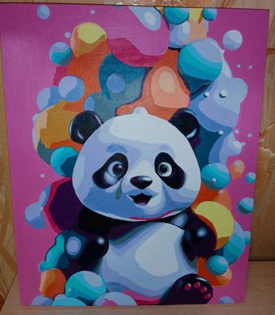 Лот: 25118664. Фото: 1. Картина "Small Panda 🐼". Картины, рисунки