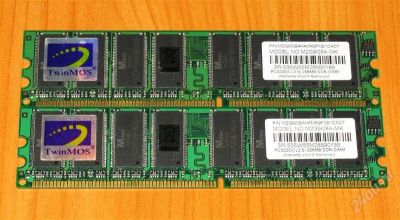 Лот: 1217837. Фото: 1. Набор памяти DDR PC3200 512 Мб... Оперативная память