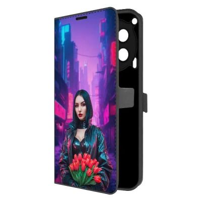 Лот: 25385359. Фото: 1. Чехол Krutoff Eco Book "Киберпанк... Чехлы, бамперы