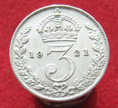 Лот: 15395946. Фото: 1. Серебро. Великобритания 3 пенса... Остальные страны